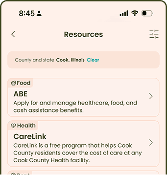 Resources list of local programs