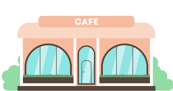 Burger King store illustration