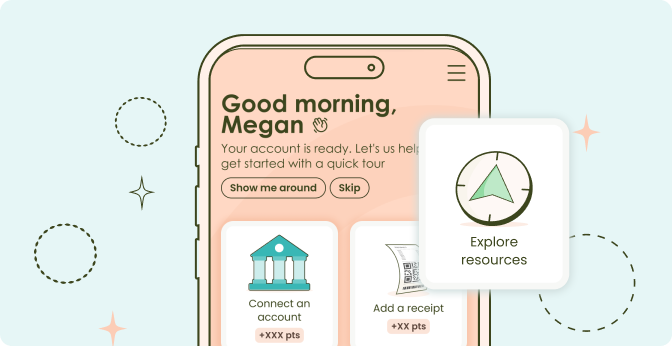 The Enrich app home screen with an Explore resources card